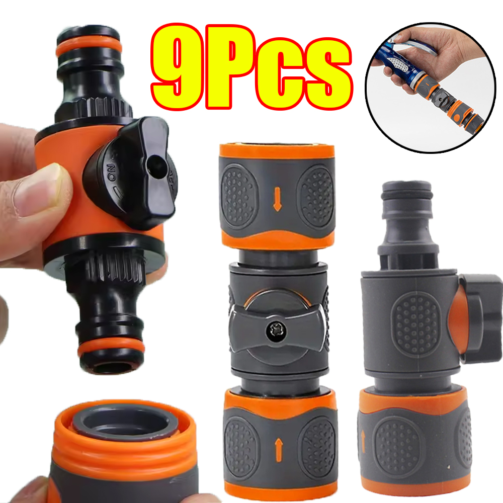 Smart Garden Hose Valve - 1-9 piezas de adaptadores de conexión