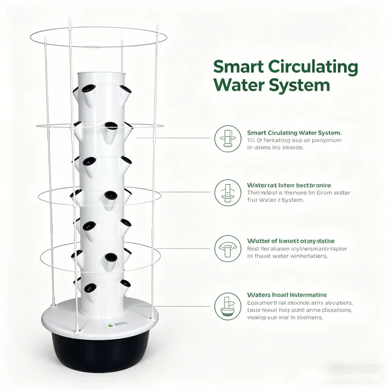 Torre Hidropónica Vertical Spa - Smart Garden Vertical reseña y precio