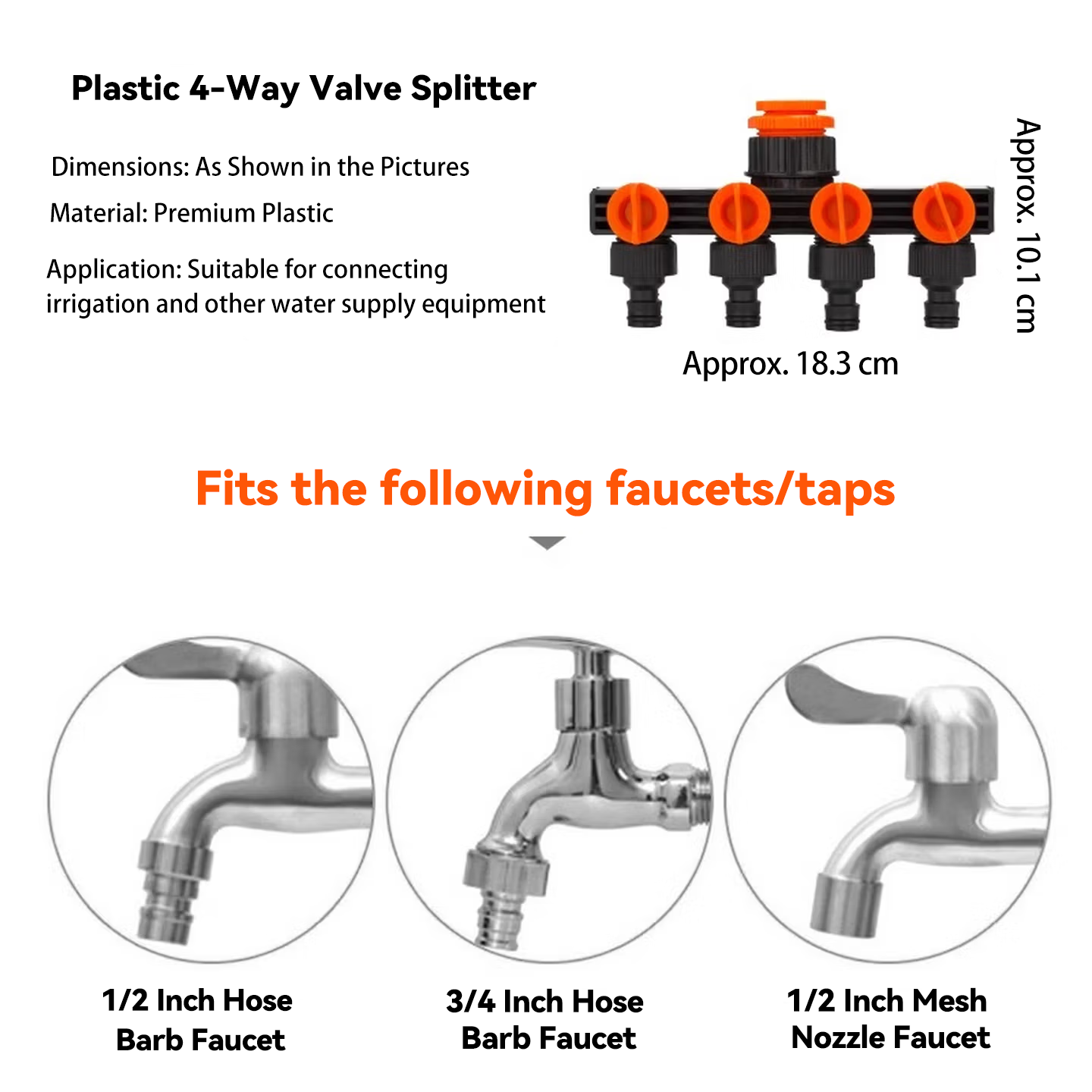 Divisor de grifo de agua de 5  - Smart Garden Hose Valve reseña y precio