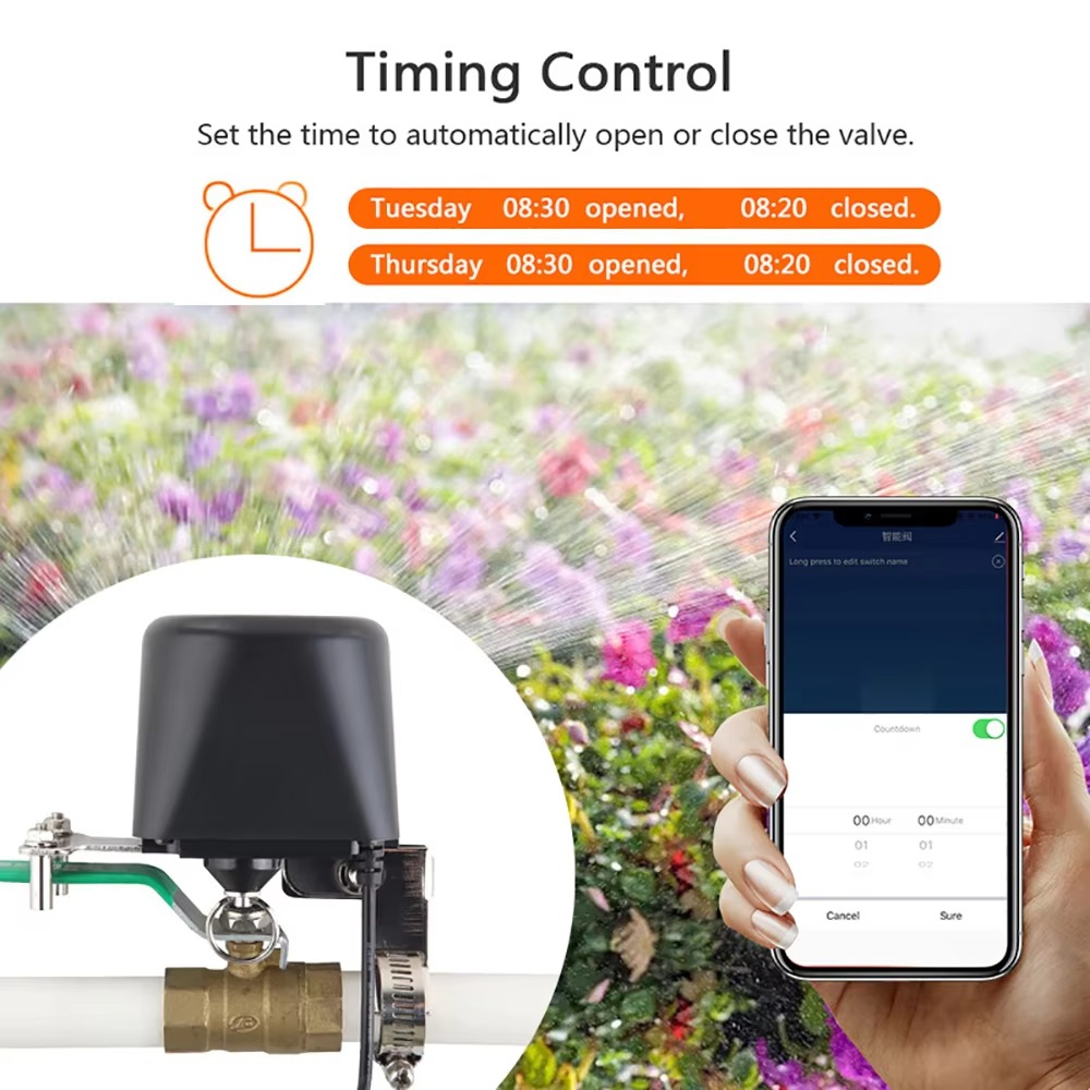 Válvula de agua Tuya Zigbee o  - Smart Garden Valve reseña y precio