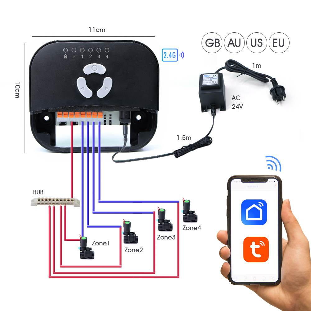 Controlador de válvula solenoi - Smart Garden Hose Valve reseña y precio